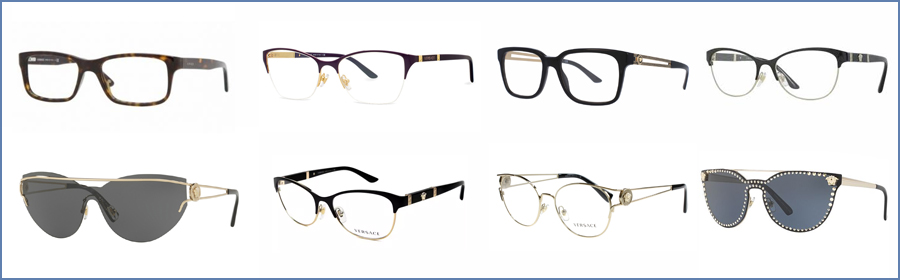 versace eyeglass replacement temples